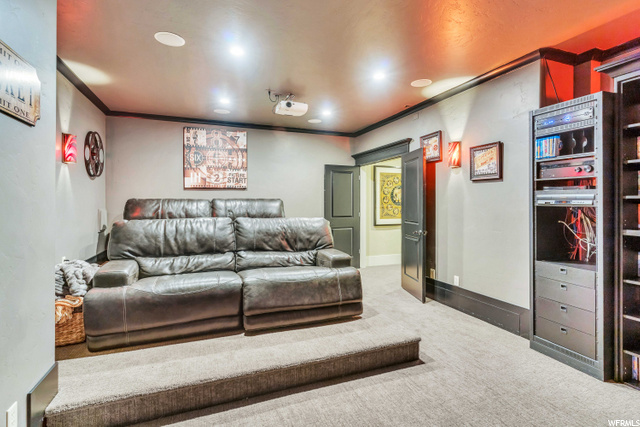 Basement Theatre Room Stadium Seating