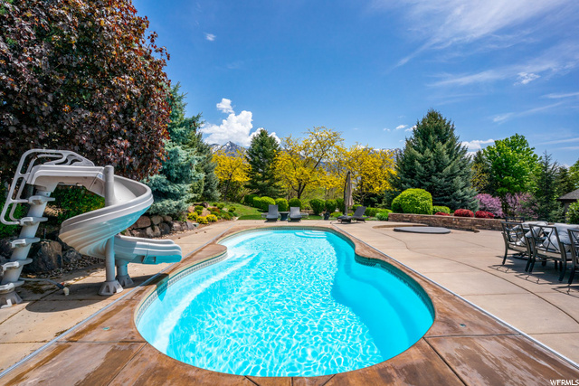 Pool, Slide, Hot Tub, Fire Pit