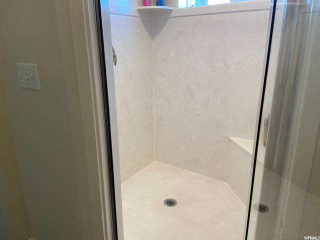 Large cultured marble shower