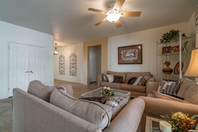 Living Area & Storage Closet