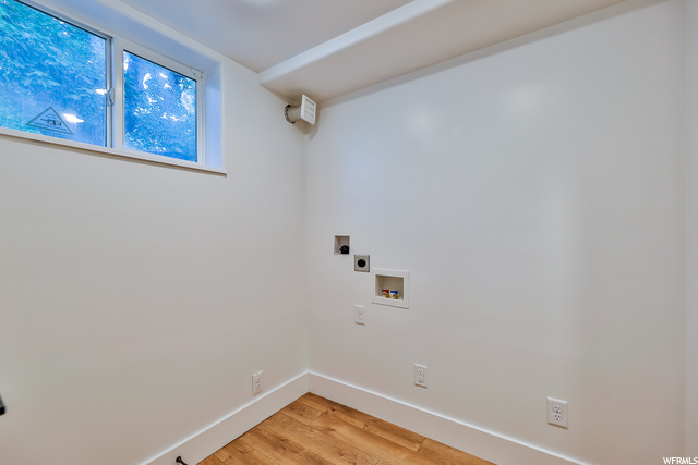 Laundry Hookups in Basement