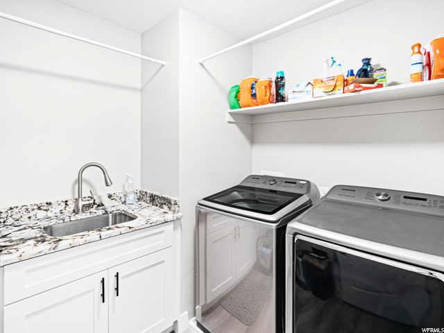 Laundry on bedroom level