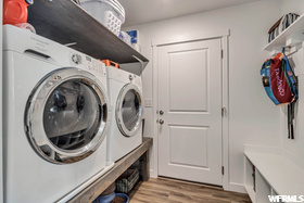upstairs laundry room