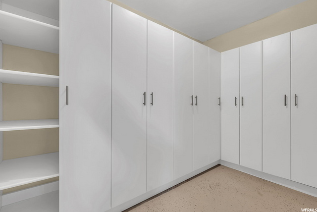 Garage built-in storage closet