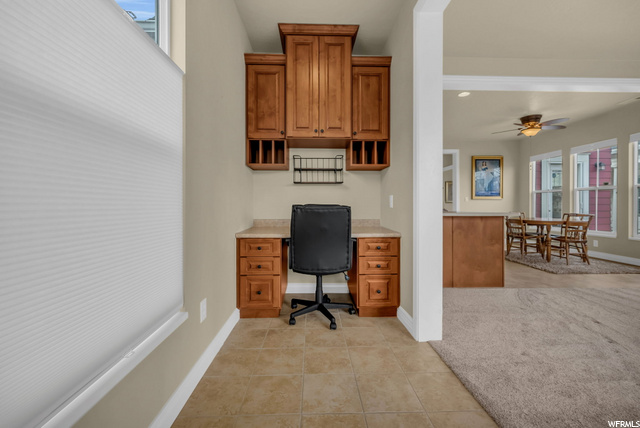 Built in desk nook