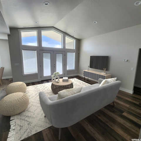 Living Room virtually staged