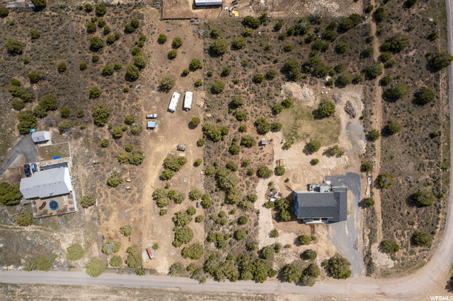 Arial view of property
