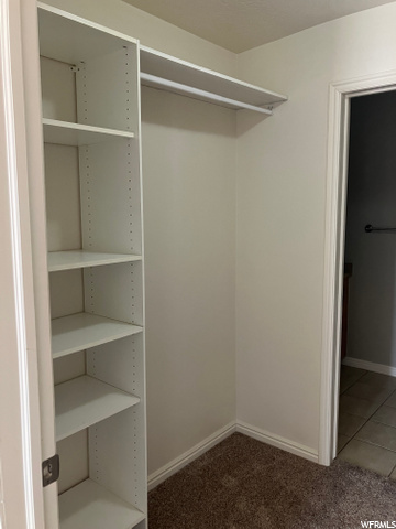 Master walk-in closet