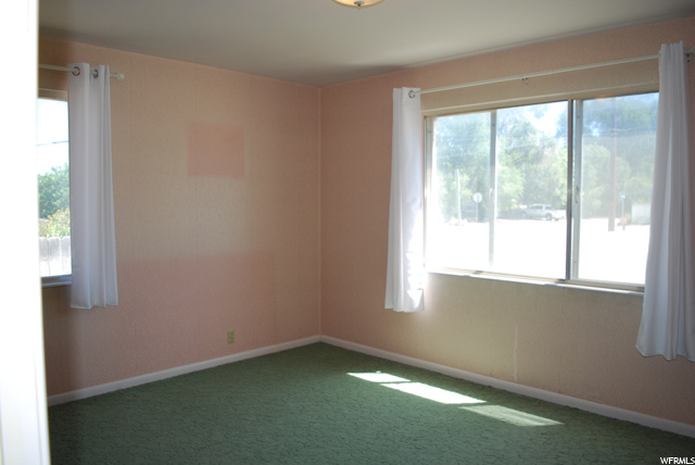Carpeted spare room with a healthy amount of sunlight
