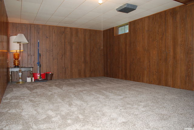 Interior space featuring carpet