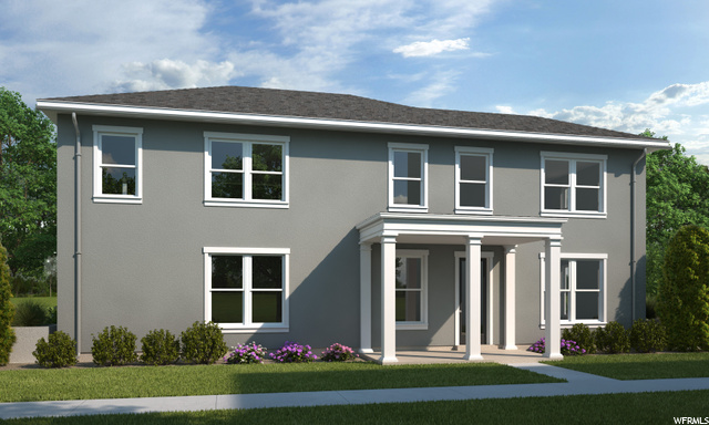 Exterior rendering With covered front porch