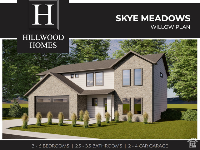Welcome to Hillwood Homes newest community Skye Meadows.  This to be built can be customized to your personality.  This plan shown is our Willow plan with 3 bedrooms 2.5 bath 2 car garage with the option for a 3rd car.  Right by Spanish Fork Sports Park. Close to all kinds of shopping and restaurants. Come make Skye Meadows your new home. Seller is offering 1% of the loan amount towards closing costs if you use our preferred lender.