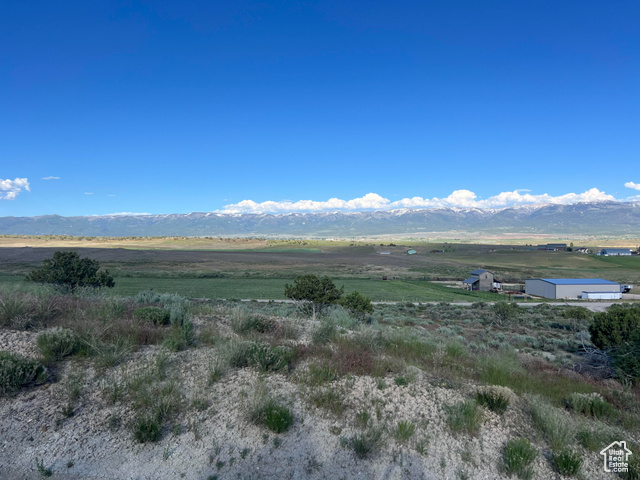 Mountain view featuring a rural view