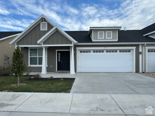 A newer 55-year active adult community in an amazing quiet neighborhood in a nice area in south Orem.  Main floor living, 2 bedrooms and 2 baths, a late kitchen and family room.  The kitchen has a large island with quartz countertops, a tile backsplash, a gas stove, and a nice-sized dining space.  All windows have Hunter Douglas blinds with a lifetime warranty.  The master bath has a double-sized shower and double sinks.  The large master closet has a built-in with shelves and drawers. A generously sized 2 car garage with a storage room. Water softener, washer & dryer, and refrigerator are all included. There is a swimming pool, dog park, and clubhouse.  The home is a perfect plan for those who want a 55-plus community. The home is in excellent condition except for a warranty issue with the LVP flooring which will be replaced.