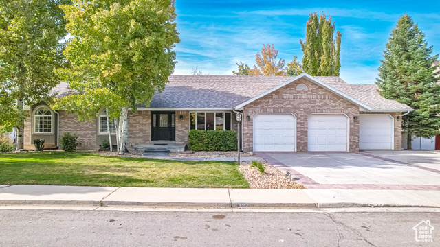 Open House Saturday May  11 from 12-3:00 P.M.. Take a tour of this amazing fully remodeled, move in ready home in the Upscale Cherapple Subdivision in Northeast Orem. This all brick rambler boasts a large open living space, brand new kitchen and appliances, formal living/ dining room, new laundry with cabinets, counter tops and sink, new LVP and carpet, updated bathrooms including the master with all new tile, separate shower and free-standing tub overlooking the fully landscaped backyard. The backyard is designed for entertaining with an 8' deep heated pool, outdoor gas fireplace 2 pergola's and 3 patio's.