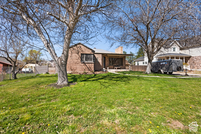 Open House! May 18th 11:00 to 2:00. Price improvement. Also, $10,000 in concession will be given on any full price offer. Charming home nestled in Provo's coveted Grandview area, boasting a classic brick exterior with a tandem covered carport. Ample room for your RV with extra parking space, along with a convenient storage shed. Yard boast numerous fruit trees, 2 Walnut trees and a large fully fenced back yard. Updated kitchen with double oven, tile back splash and  separate dining room. Experience comfort and convenience in one of Provo's most desirable neighborhoods! Enjoy added income with basement apartment and separate outside entrance. Was rented to a friend who recently moved out for $1200 a month. It has rented in the past for $1600 a month.  Square footage figures are provided as a courtesy estimate only and were obtained from Tax records . Buyer is advised to obtain an independent measurement.