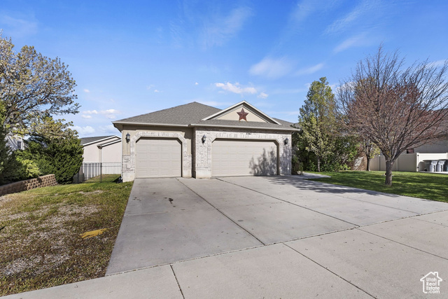 This stunning South Jordan rambler is listed in a quiet neighborhood. A west facing rambler that offers main floor living, a large yard filled with mature trees, a HUGE covered deck, and a driveway with additional side yard for an RV pad. The open floor plan is extremely inviting and offers plenty of space for gatherings! This home has been well cared for and has had only one owner that is sad to leave. Sunstone Village does not have an HOA and has parks throughout the area. Walking distance to schools and a hospital that is minutes away! A minimal drive to the Corridor and U111 make commuting extremely manageable. Worried about shopping and restaurants? Daybreak and The District are just East of this location and feature shopping and dining GALORE!!! This is the home you have been waiting for!