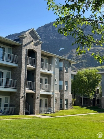 Belmont Condo: Top floor, fresh paint, solid countertops. Near BYU & amenities. Spacious layout, master with private bath, 2 bedrooms with shared bath. Furnished, pool, gym, clubhouse. Rented till Aug '25. Agent for details.