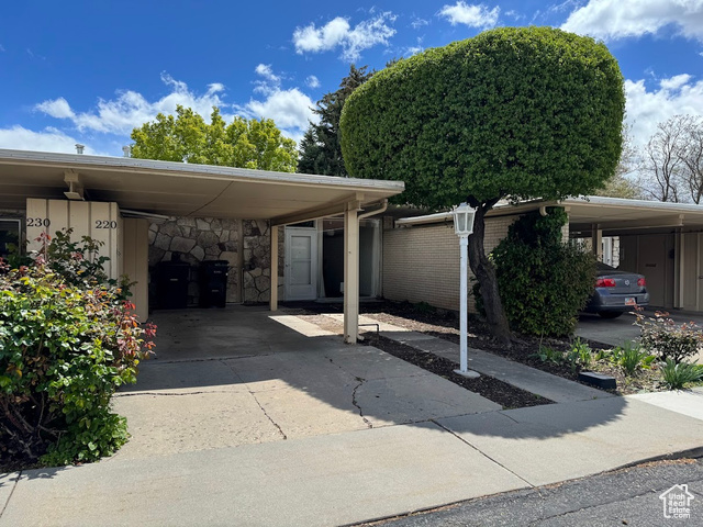 Updated, well maintained one level living in the Garden Villa community, two blocks north of BYU LaVell Edwards Stadium. Newer heater.  Single car port in the front of the home and an uncovered parking spot across the street. Storage shed. Private fenced patio area opens to a large park. Steps to the pool, tennis courts and pavilion. Walk to shops and college campus. Excellent family friendly area with amazing neighbors. HOA: $230 includes snow removal, grounds maintenance, pool, tennis/pickle ball court, water, sewer, insurance, roof and all exterior maintenance. Pavilion and approx. 7 acres of beautiful park-like grounds.   Square footage figures are provided as a courtesy estimate only and were obtained from previous listing.  Buyer is advised to obtain an independent measurement.