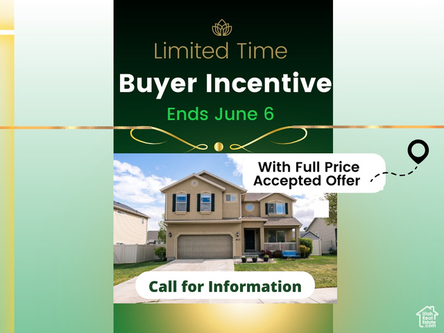 Huge Buyer Incentive! Submit a full-price offer by June 6, 2024, and if your offer is accepted, choose ONE of these options: 1. Seller pays off the home's solar panels. 2. Receive up to a $25,000 seller concession towards an interest rate buy-down and closing costs.  Welcome to your dream home in the coveted SilverLake Community of Eagle Mountain! This stunning 6-bedroom residence offers an open floor plan with a beautifully updated kitchen featuring a farmhouse sink and USB outlets. The spacious master suite provides a serene retreat, while the basement's potential for a mother-in-law apartment adds versatility. Enjoy the warmth of an electric fireplace, ample storage with walk-in closets, and recent upgrades including a new furnace, water softener, and PEX manifold plumbing system. Eco-friendly solar panels and high-efficiency windows help save on energy costs. Step outside to a lovely backyard with a gazebo and greenhouse, perfect for relaxing or gardening.  Prime Location:  Quick access to Pony Express  Walk to the grocery store, amphitheater, park, and gas station  Close to all amenities in Eagle Mountain and Saratoga Springs  This meticulously maintained home offers the perfect location, recent system updates, and a thoughtfully designed layout. Don't miss your chance to call it your own!  Square footage figures are provided as a courtesy estimate and were obtained from a 2020 appraisal.  The buyer is advised to obtain an independent measurement.