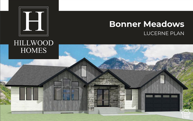 Introducing Bonner Meadow, the newest community by Hillwood Homes located in the heart of Midway. This Lucerne Plan features Primary-on-Main living with a standard 3-car garage. Stained Cedar with Stone accent exterior standard. Quartz countertops, soft-close cabinets, and 9' main and basement ceilings included. One of 9 available floor plans across 17 lots. We are currently offering a lender incentive of a $30k design center credit OR up to 2% of the loan amount to use towards closing costs or to buy down the rate when working with our preferred lender. Photos are of model home of different floor plan. Actual finishes and floor plan will vary.