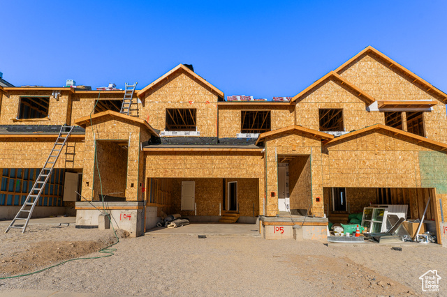 Unfinished property with a patio