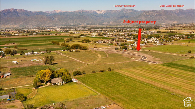 Initial aerial view prior to any home construction.