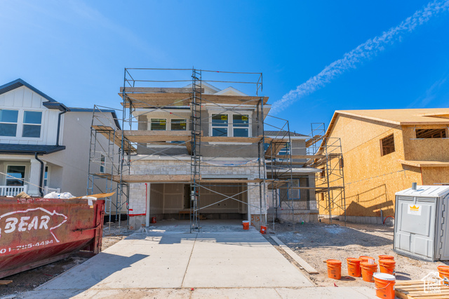 View of property in mid-construction