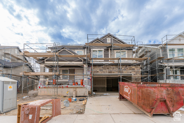 Property in mid-construction with a balcony