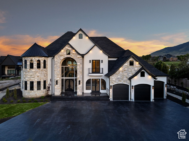 View of french provincial home