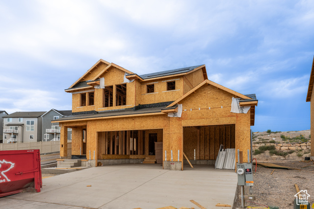 View of property in mid-construction