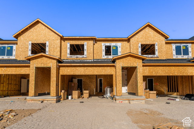 Property under construction featuring a patio area