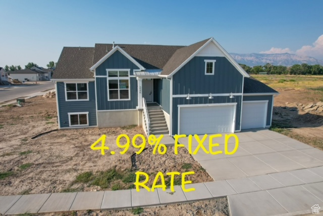 View of front of house featuring a garage