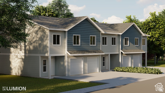 Exterior rendering is of a previously built townhome. Exterior colors vary depending on the townhome.