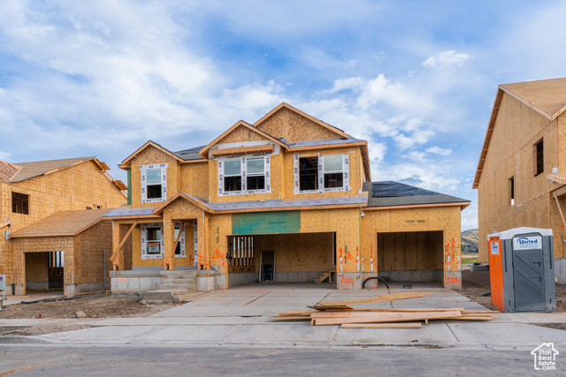 View of unfinished property