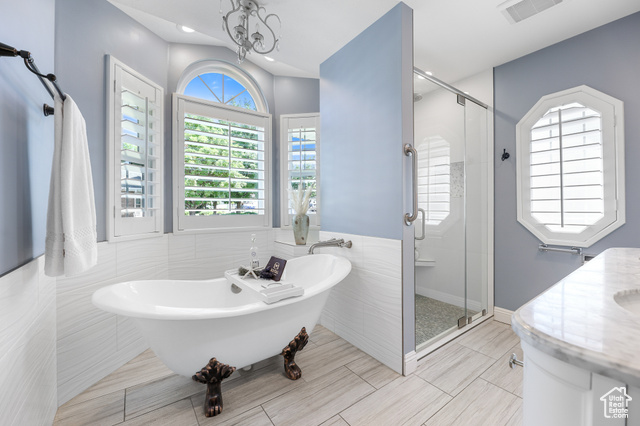 Main Bedroom Bath with Heathed Floors