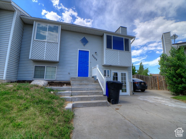 View of split foyer home