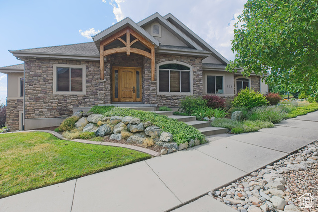 View of craftsman-style home