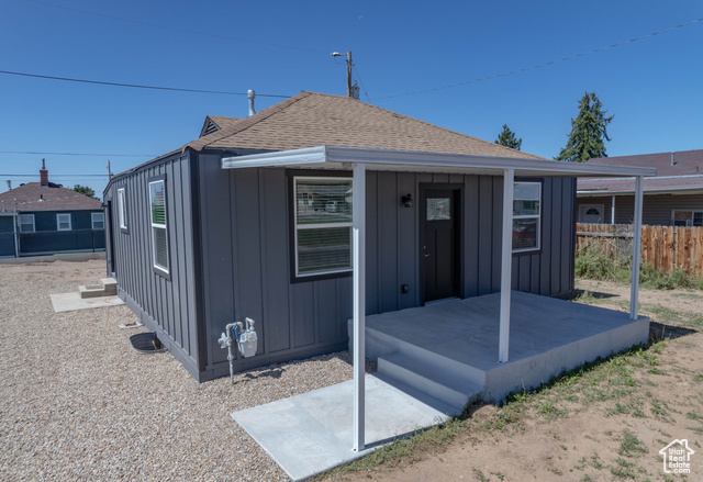 Front of house featuring a patio area