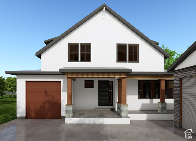 rendering photo is just for example.  Builders and/or buyers can design the home as they please