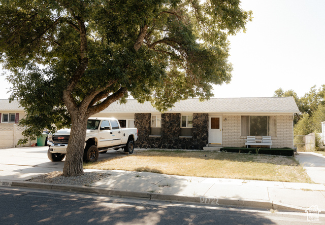 Ranch-style house with a garage