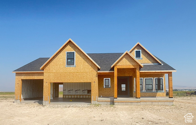 View of unfinished property