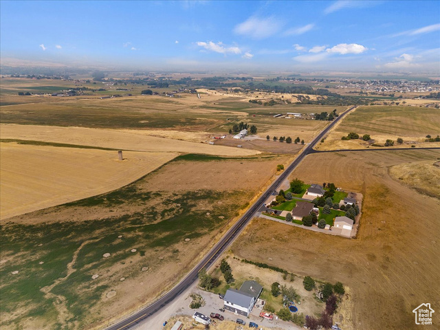 Aerial view featuring a rural view