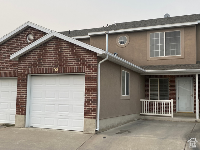 View of front of house featuring a garage