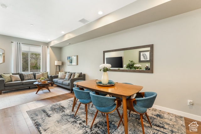 Dining room featuring hardwood / wood-style floors