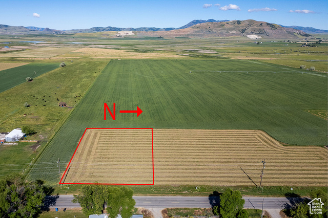 Bird's eye view featuring a mountain view and a rural view