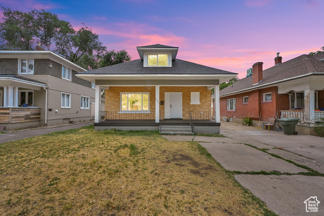 Front of home, evening