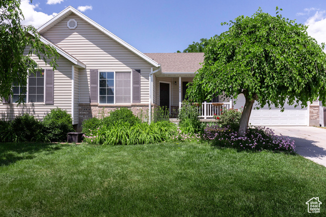 Are you looking for a Beautiful Ranch rambler in the heart of Lehi? Look no further! I found it! Such a beautiful home, and so unique! As you pull into the driveway, you will notice that there is an oversize two car garage and beautiful landscaping that includes mature trees and plants. I don't want to forget the covered front porch that is so inviting! As you enter the front door, you can see into the fenced backyard through the large windows and door. To the right you'll find a spectacular upgraded kitchen! The cabinets are all custom-made, matching the beautiful stain-grade finish wood that runs throughout the home. This home is ready for your smart add-ons as well! Such a cozy home with three bedrooms up, and two bathrooms, and a finished basement with another bedroom, bathroom, and a recreation area for entertaining friends or family! Please send all offers to; Groupmascaro@gmail.com.