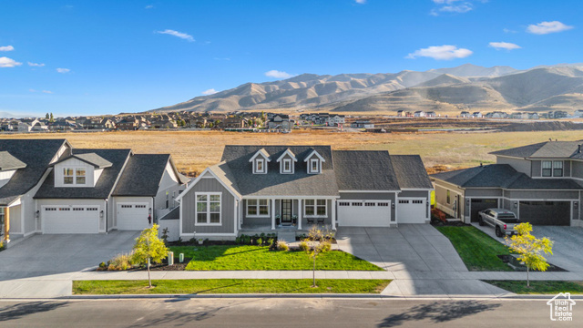 Front of property with mountain views