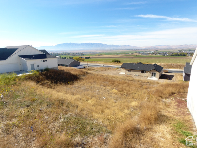 View of the Wellsville mountains and valley looking West, Southwest.